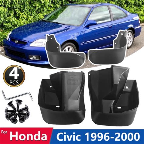 For Honda Civic Ek Coupe Sedan 1996 1997 1998 1999 2000 Mudflaps Fender Mudguard Mud Flaps