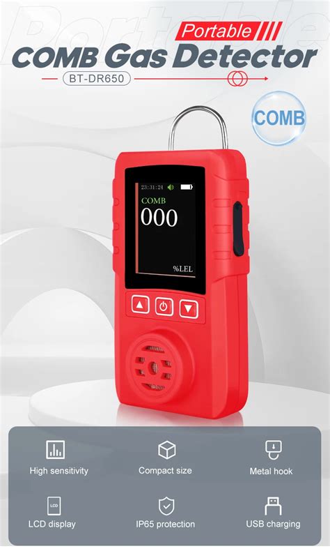 Rttpp Dr650 Portable Combustible Gas Detector Sensitive Diffusion Lpg