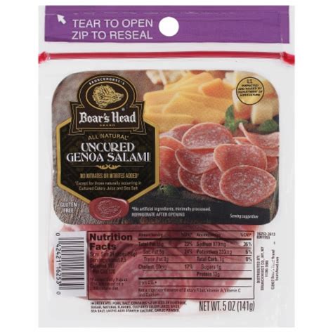 Boar S Head Uncured Genoa Salami 5 Oz Fred Meyer