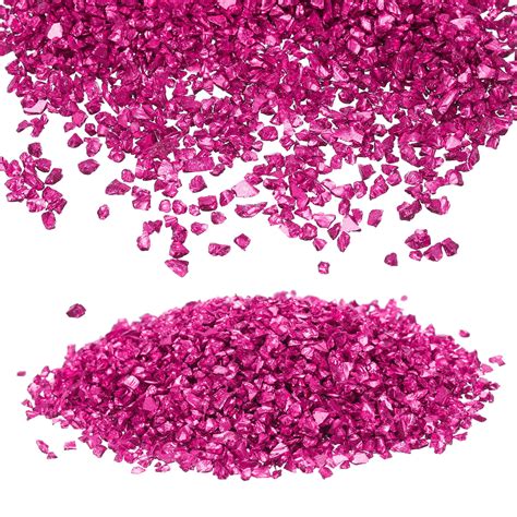 Uxcell Broken Crushed Glass Irregular Sequins 2 4mm Lavender Metallic Chunky Glitters