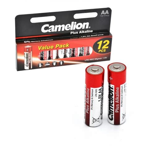 خرید باتری قلمی Camelion مدل Plus Alkaline LR6 AA جعبه 12 تایی