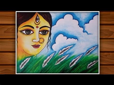 Ma Durga Drawing Very Easy Autumn Scenery Drawing Drawing Of Nature How