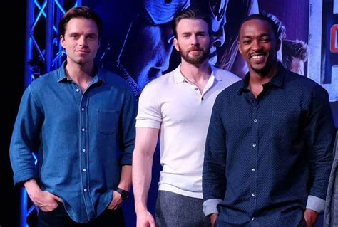 CHRIS EVANS SEBASTIAN STAN AND ANTHONY MACKIE I STAN