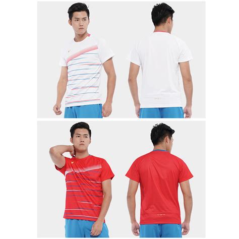 Men Badminton T Shirt Slim Fit Quick Drying Victor Badminton