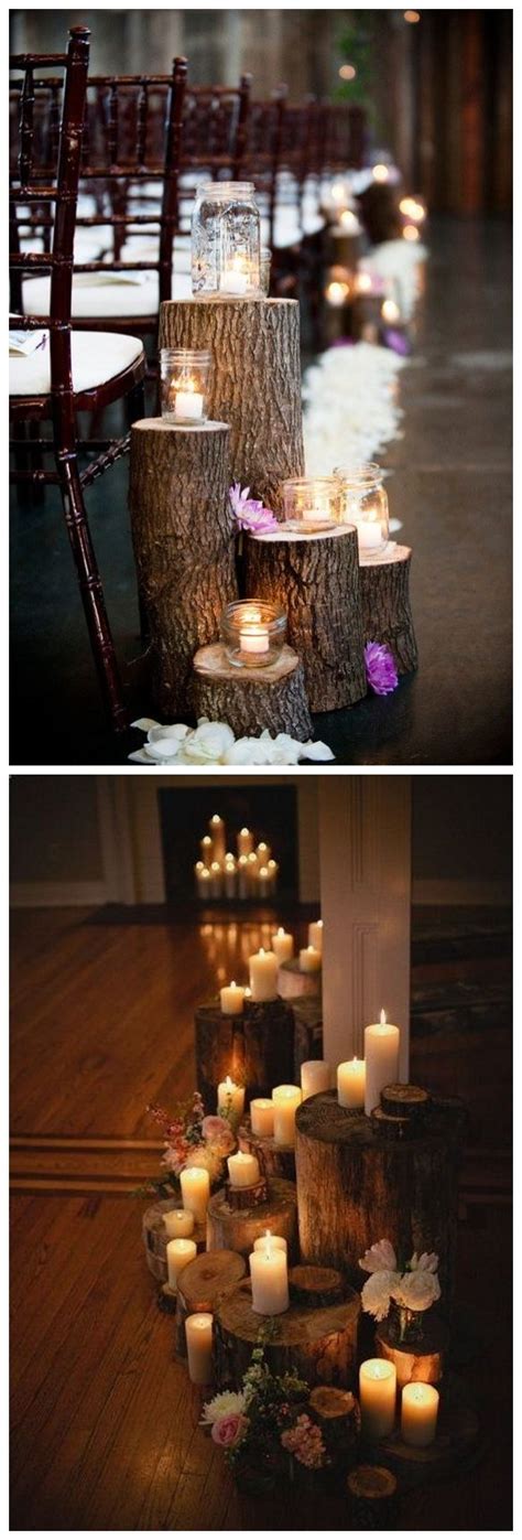 Fab Country Rustic Wedding Ideas With Tree Stump Hmp Wedding