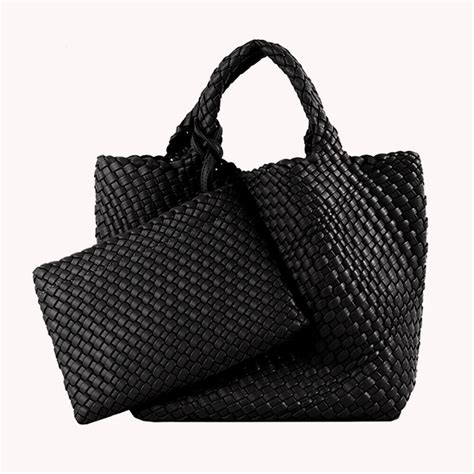 Fashion Totes Handtasche Gro E Pu Gewebte Weibliche Umh Ngetasche Mit