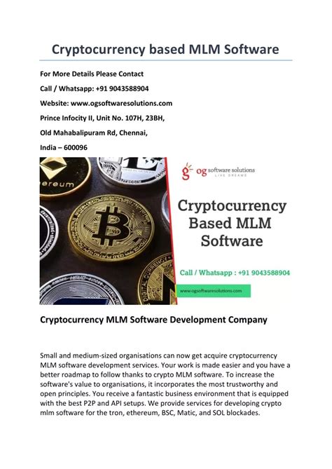 Ppt Cryptocurrency Based Mlm Software Powerpoint Presentation Free