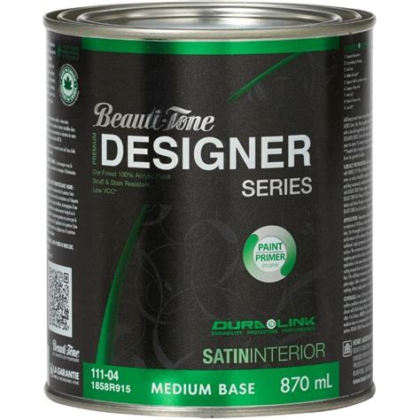 Peinture au latex pour l intérieur fini satiné base moyenne 870 ml