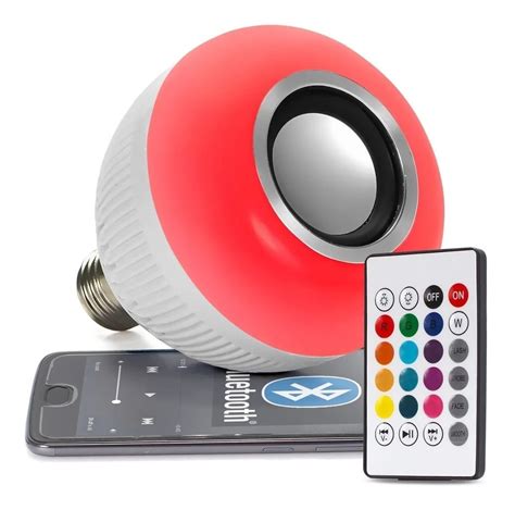 Lampada Luz Led Rgb Bluetooth Música Caixa Som Controle MercadoLivre