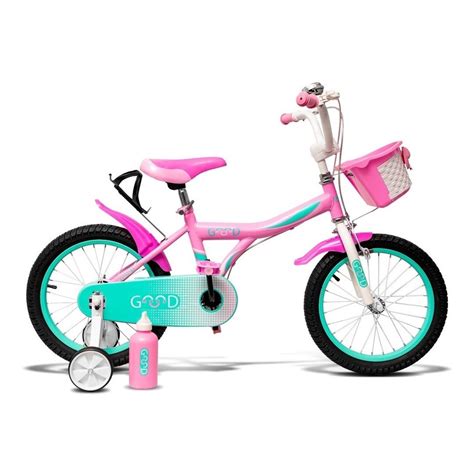 Bicicleta Infantil Aro 16 Com Rodinhas Unitoys Good Mood - Bicicleta urbana infantil Unitoys Good Mood Tiffany aro 16 Único cor ...