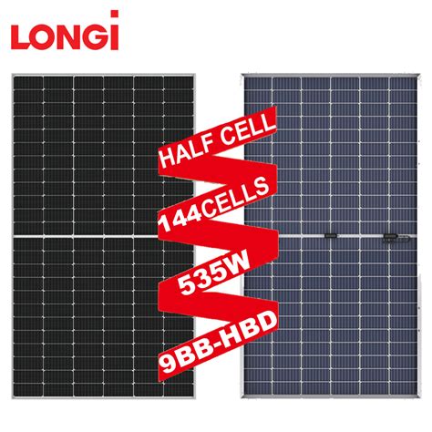 550W Solar Panel Longi Double Glass Solar Panels Mono 535W 545W