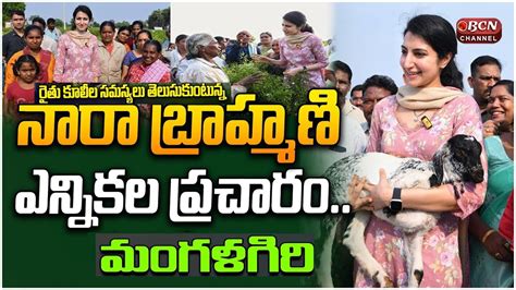 Nara Brahmani Election Campaign At Mangalagiri ఎననకల పరచరల నర