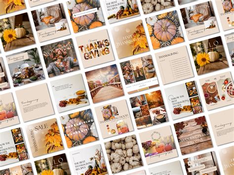 Thanksgiving Instagram Templates Thanksgiving Templates Thanksgiving ...