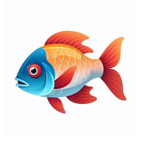 Premium AI Image | Colorful Fish Drawings Oceanic Inspiration