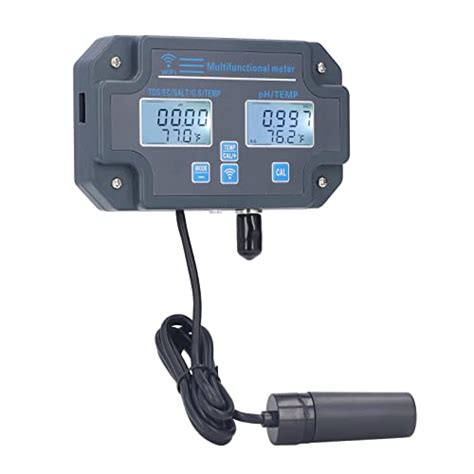 Testeur de Qualité de L eau 6 en 1 PH EC TDS SALT GS Compteur de