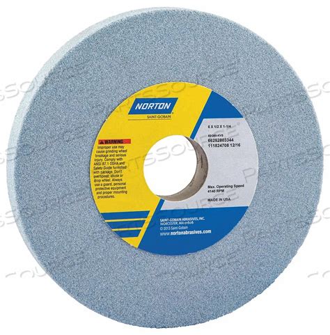 66252803344 Norton Saint Gobain Abrasives GRINDING WHEEL T1 6X1 2X1