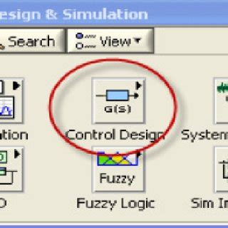 The Control Design Palette in LabVIEW | Download Scientific Diagram