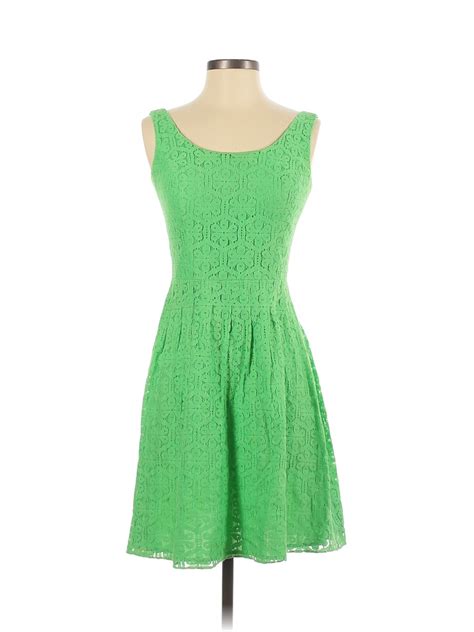 Lilly Pulitzer Solid Green Casual Dress Size Off Thredup