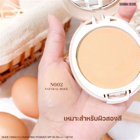Sivanna Colors Nude Finish Illuminating Powder Spf Pa Hf