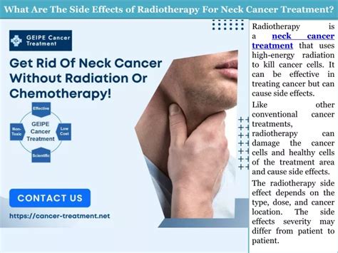 Ppt What Are The Side Effects Of Radiotherapy For Neck Cancer