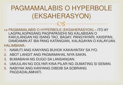 Halimbawa Ng Tayutay Na Pagmamalabis – Halimbawa