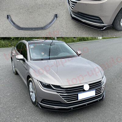 For 2019 2020 VW ARTEON Glossy Black Front Bumper Lip Body Kit Spoiler