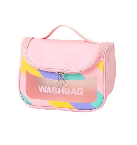 Bolsa nécessaire washbag transparente impermeável alça exclusivo