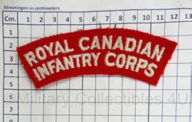 Canadese Leger Royal Canadian Infantry Corps Shoulder Title X Cm