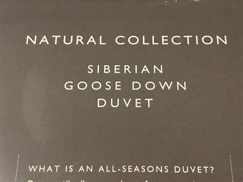 John Pye Auctions John Lewis Natural Collection Siberian Goose Down