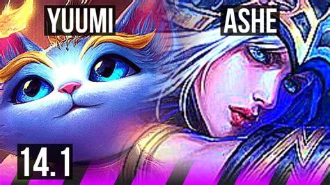 YUUMI Jhin Vs ASHE Zeri SUP 1 1 22 1400 Games KR Master