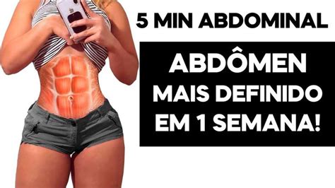 Barriga Tanquinho Em Uma Semana Min De Treino Abdominal Para Definir