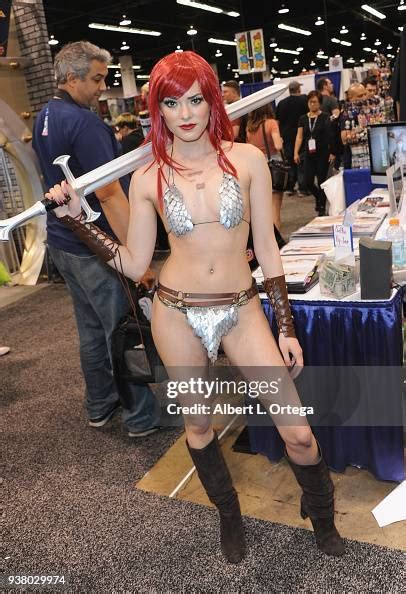 Cosplayer Joanie Brosas As Red Sonja Attends Day 3 Of Wondercon 2018 News Photo Getty Images