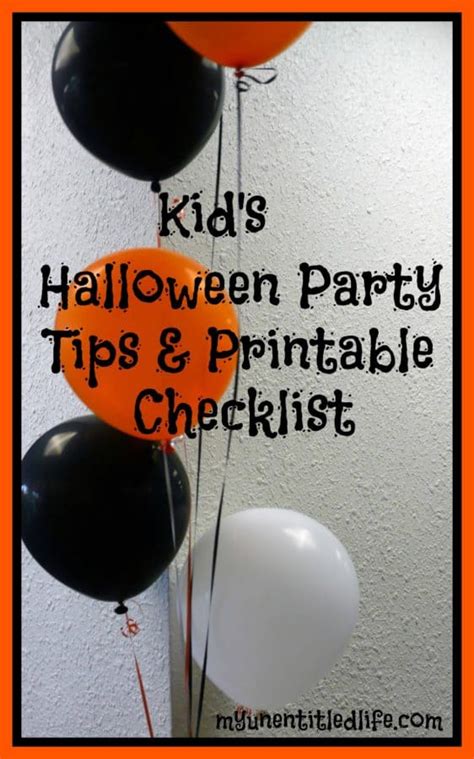 Halloween Party Checklist Printable Printable Free Checklist