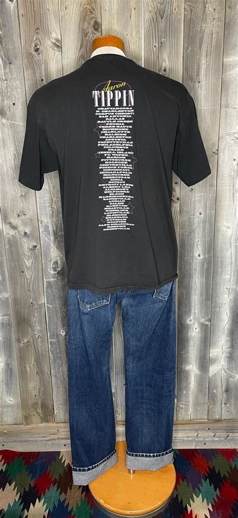 Vintage S Aaron Tippin Tour T Shirt Countr Gem