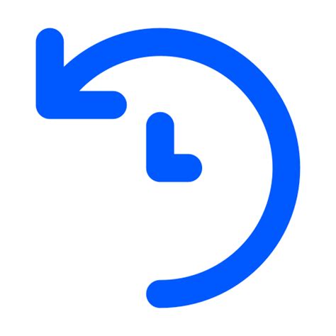 History Icon Png Symbol Blue