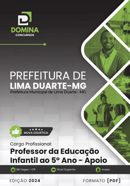 Apostila Professor Educação Infantil Apoio Lima Duarte MG 2024