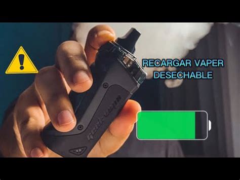 Como Recargar Un Vaper Desechable Vaper Recargar Youtube