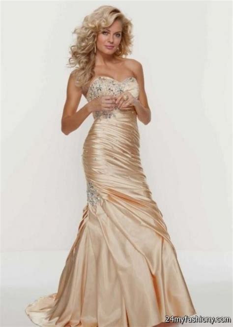 Beautiful Gold Prom Dresses Looks 2023 2024 B2b Fashion