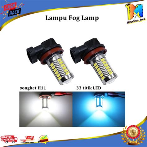 Jual Lampu Led Fog Lamp Foglamp Titik Sisi Soket H Shopee