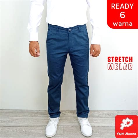 Jual Pojok Busana Chino Pants Formal Celana Panjang Pria Stretch