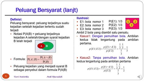 Video 2 Teori Peluang Bersyarat And Bayes Youtube