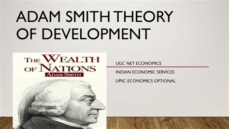 Adam Smith Theory Of Economic Development Ugcnet Jrf Economics Youtube