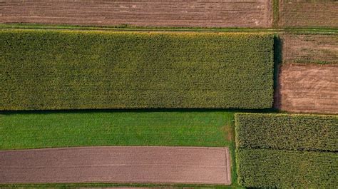 Premium Photo Colorful Pattern Of Farming Fields Top Down Aerial