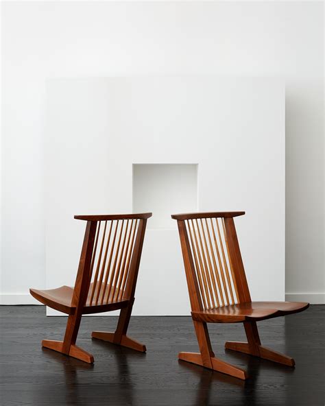 Pair of Rare George Nakashima Conoid Lounge Chairs — FORM Atelier