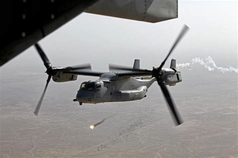 MV-22 Osprey VTOL Tiltrotor Aircraft Over Afghanistan | Global Military ...