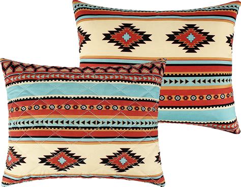 Greenland Home Fashions Red Rock Boho Southwest Quilted Pillow Sham