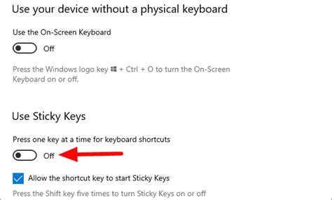 How To Turn Off Sticky Keys On Windows 10