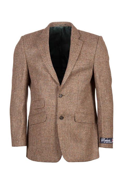 Mens Light Brown Tweed Jacket Uk Mens Tweed Blazer Rydale