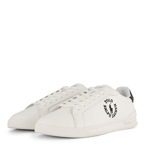 Heritage Court Ii Leather Sneaker Deckwash White Black Sko Til