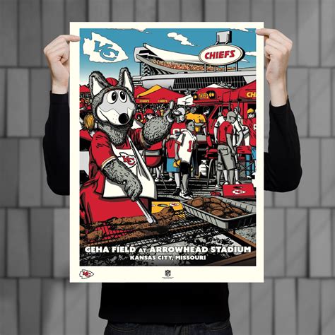 Phenom Gallery Kansas City Chiefs Arrowhead Tailgate 18"x24" Serigraph ...